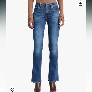 7 For All Mankind Women's Blue Boot Cut Jeans